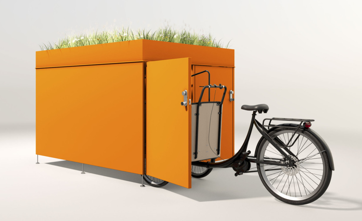 Fahrradgarage für Lastenfahrrad